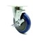Service Caster Universal Kitchen Caster - 5" Blue Poly Wheel - Swivel w/Brake SCC-20S514-PPUB-BLUE-TLB-TPU1 - alternate 1